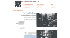 Desktop Screenshot of kunstverein-bautzen.de